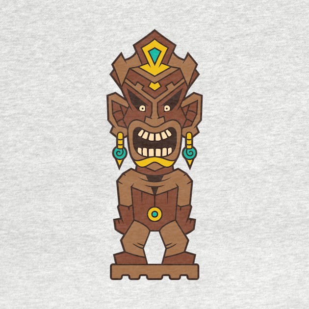 Funny Tribal Tiki Head by allovervintage